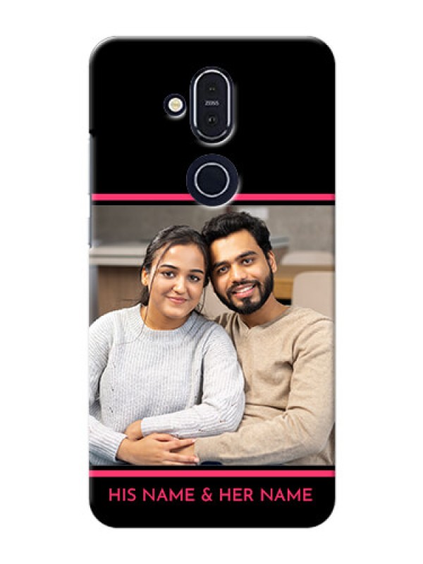 Custom Nokia 8.1 Mobile Covers With Add Text Design