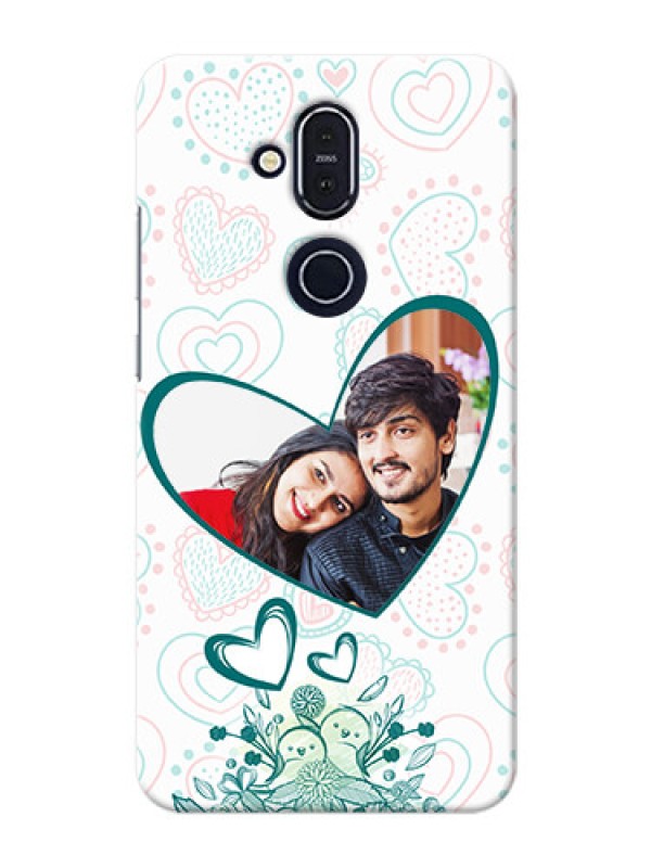 Custom Nokia 8.1 Personalized Mobile Cases: Premium Couple Design