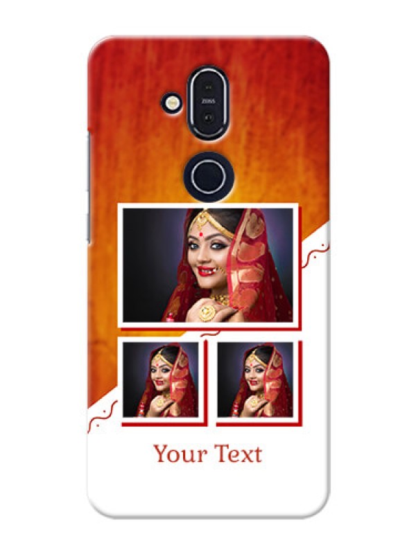 Custom Nokia 8.1 Personalised Phone Cases: Wedding Memories Design  