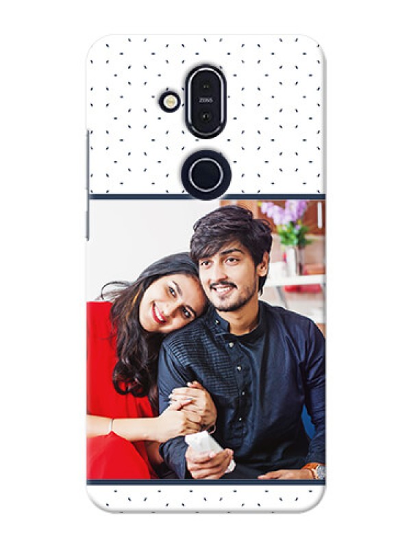 Custom Nokia 8.1 Personalized Phone Cases: Premium Dot Design