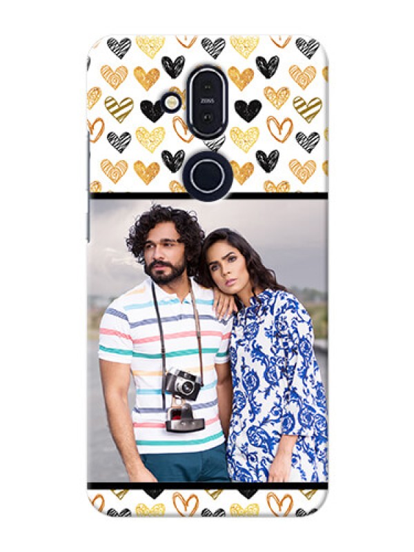Custom Nokia 8.1 Personalized Mobile Cases: Love Symbol Design