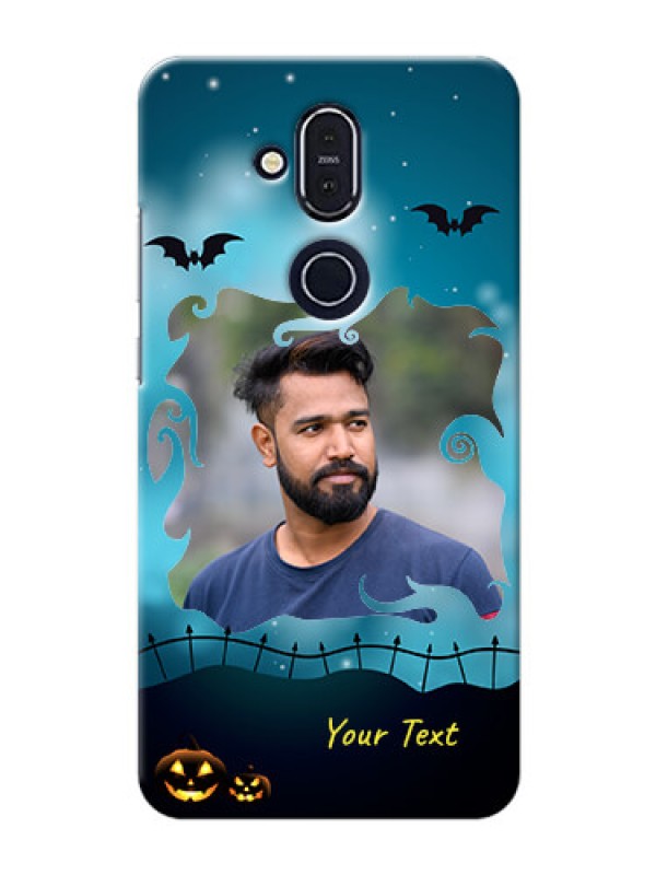 Custom Nokia 8.1 Personalised Phone Cases: Halloween frame design
