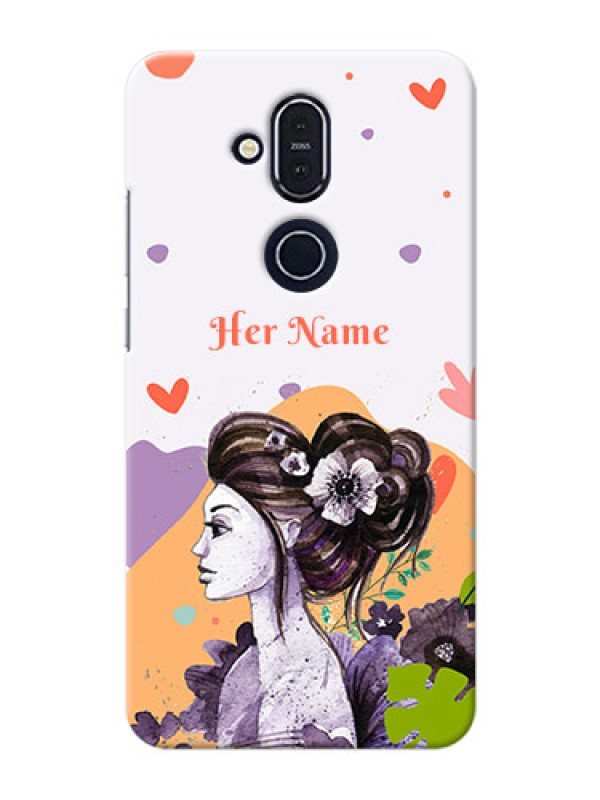 Custom Nokia 8.1 Custom Mobile Case with Woman And Nature Design