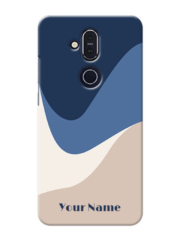 Custom Nokia 8.1 Back Covers: Abstract Drip Art Design