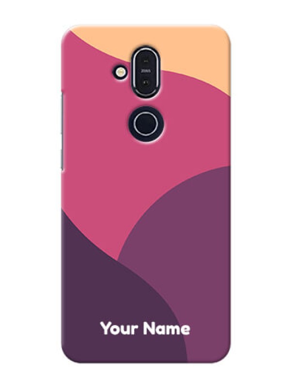 Custom Nokia 8.1 Custom Phone Covers: Mixed Multi-colour abstract art Design