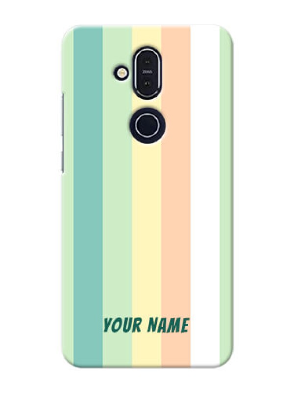 Custom Nokia 8.1 Back Covers: Multi-colour Stripes Design
