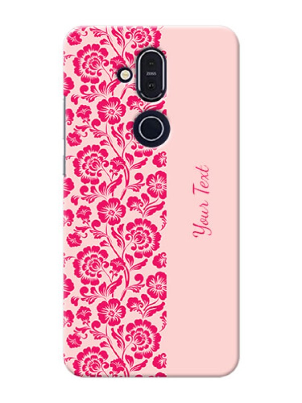 Custom Nokia 8.1 Phone Back Covers: Attractive Floral Pattern Design