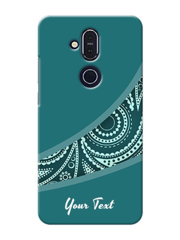 Custom Nokia 8.1 Custom Phone Covers: semi visible floral Design