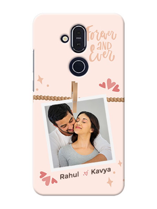 Custom Nokia 8.1 Phone Back Covers: Forever and ever love Design