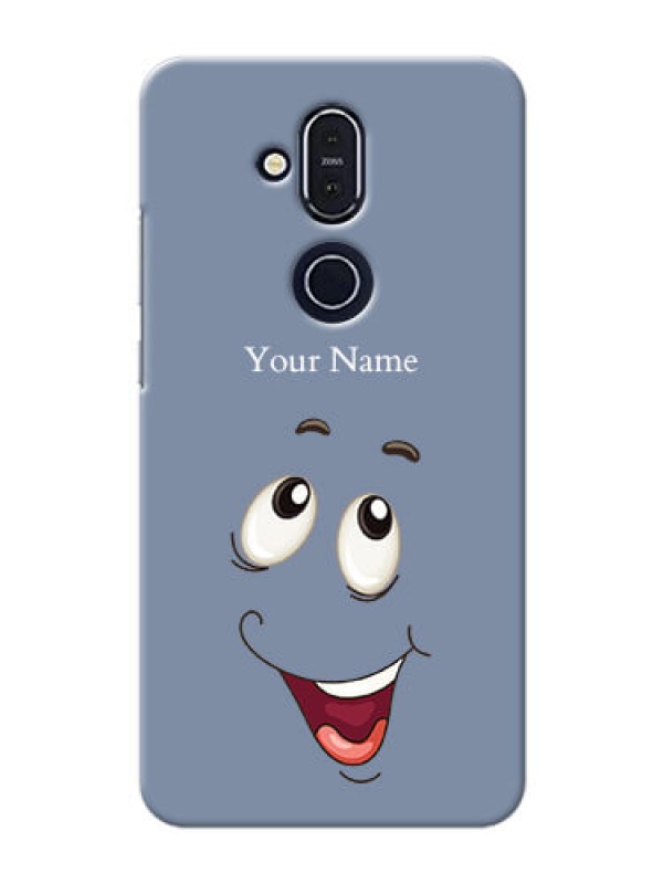 Custom Nokia 8.1 Phone Back Covers: Laughing Cartoon Face Design