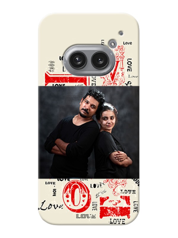 Custom Nothing Phone 2A 5G Custom Hard Phone Case - Trendy Love Design Case