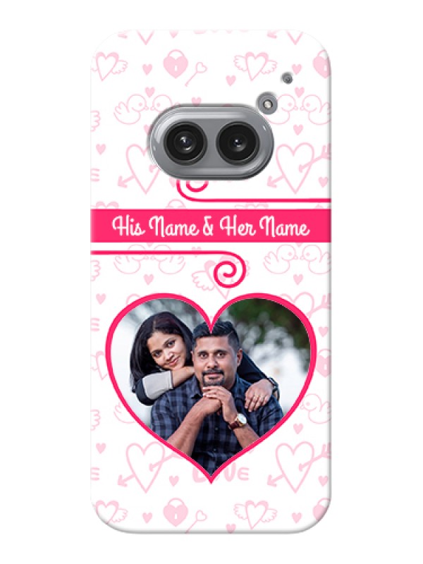 Custom Nothing Phone 2A 5G Custom Hard Phone Case - Heart Shape Love Design