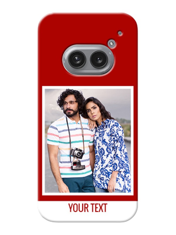 Custom Nothing Phone 2A 5G Custom Hard Phone Case - Red Color Design