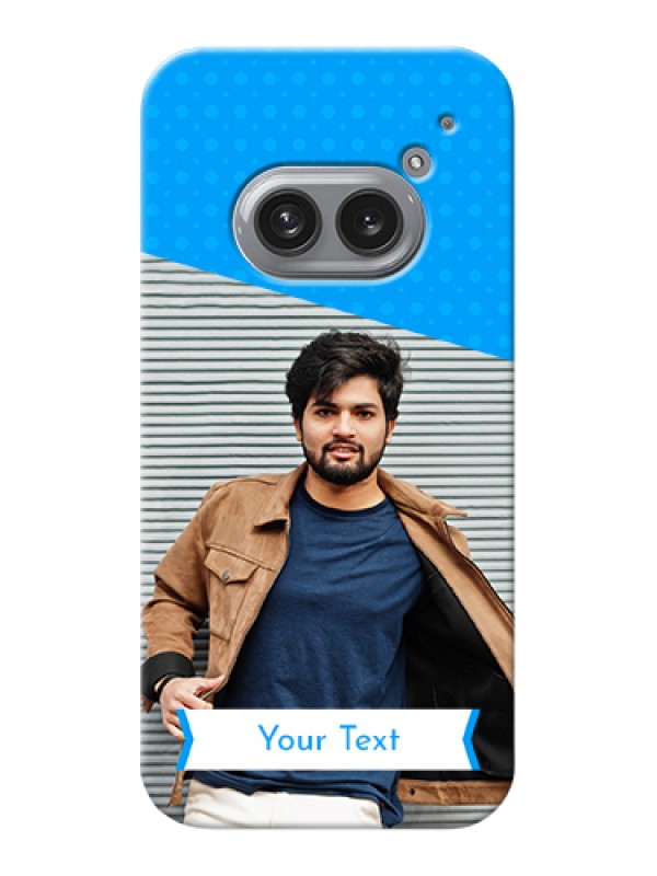Custom Nothing Phone 2A 5G Custom Hard Phone Case - Simple Blue Color Design
