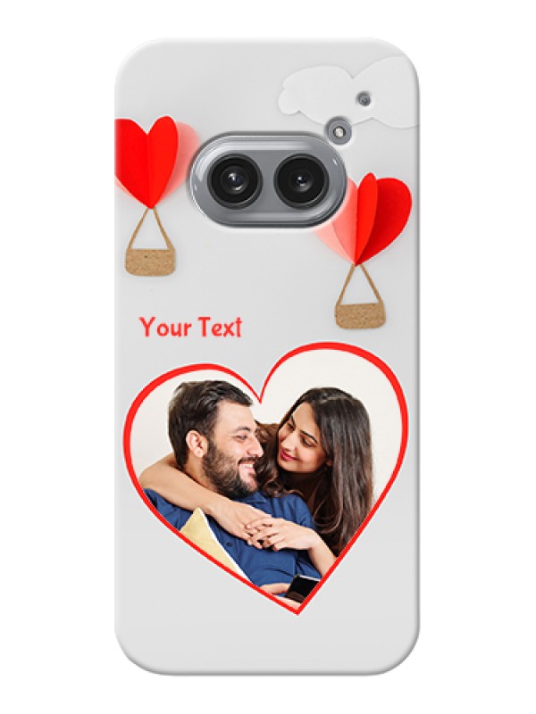 Custom Nothing Phone 2A 5G Custom Hard Phone Case - Parachute Love Design