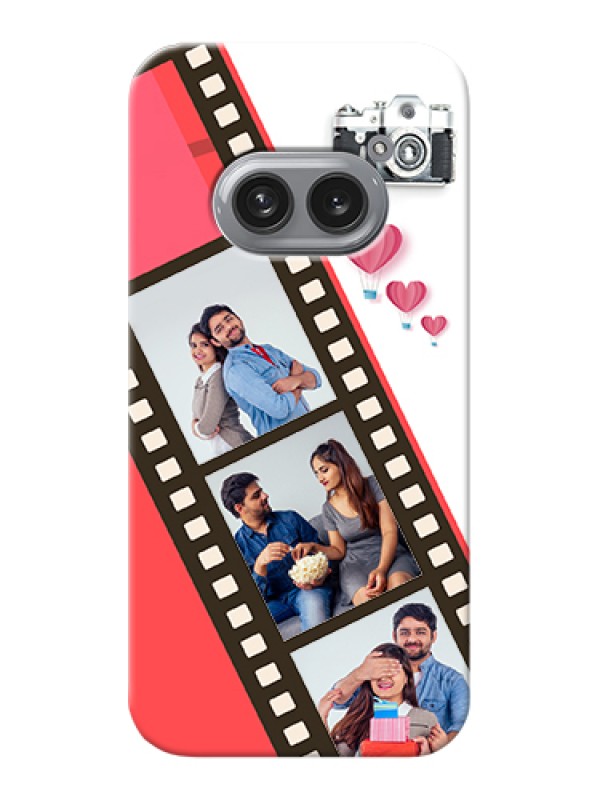 Custom Nothing Phone 2A 5G Custom Hard Phone Case - 3 Image Holder With Film Reel