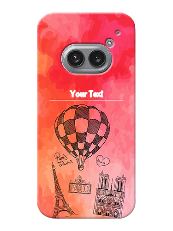 Custom Nothing Phone 2A 5G Custom Hard Phone Case - Paris Theme Design