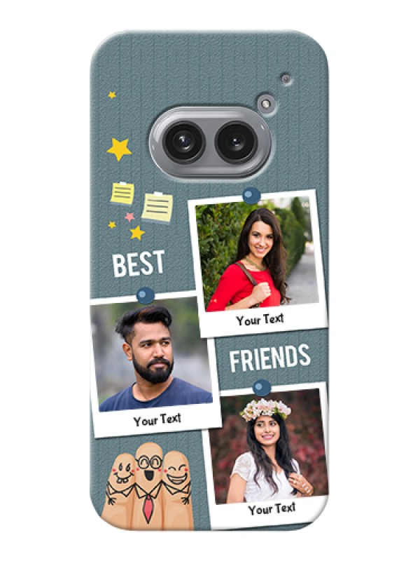 Custom Nothing Phone 2A 5G Custom Hard Phone Case - Sticky Frames And Friendship Design