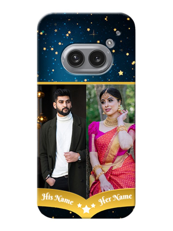 Custom Nothing Phone 2A 5G Custom Hard Phone Case - Galaxy Stars Backdrop Design