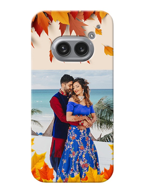 Custom Nothing Phone 2A 5G Custom Hard Phone Case - Autumn Maple Leaves Design