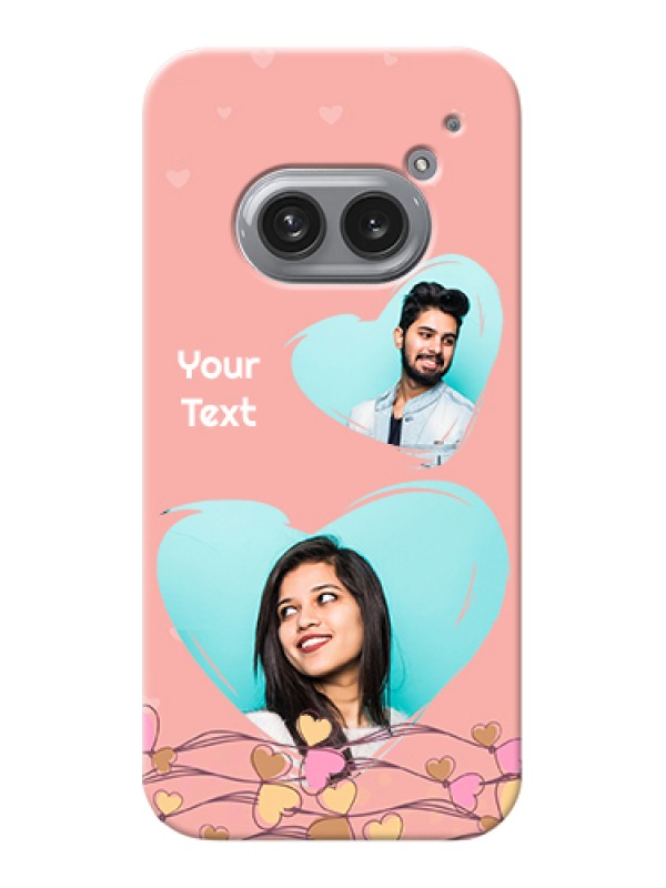 Custom Nothing Phone 2A 5G Custom Hard Phone Case - Love Doodle Design