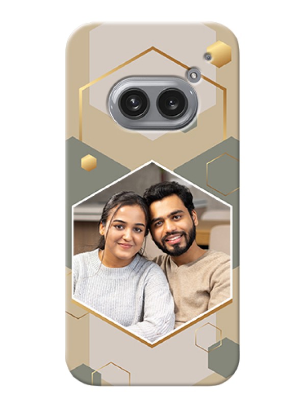 Custom Nothing Phone 2A 5G Custom Hard Phone Case - Stylish Hexagon Pattern Design