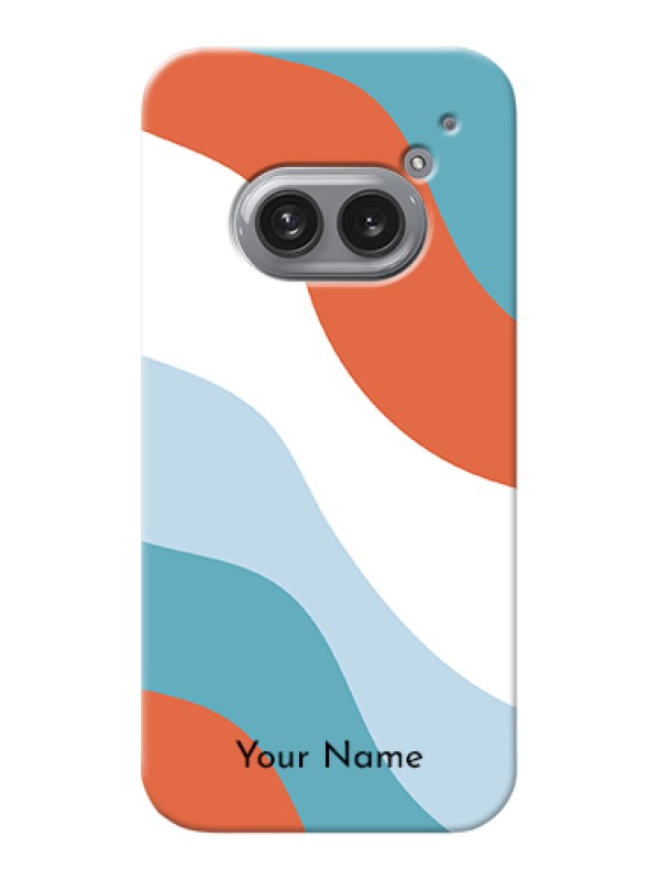 Custom Nothing Phone 2A 5G Custom Hard Phone Case - Coloured Waves Design