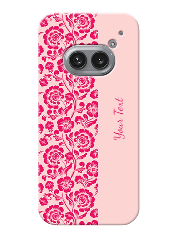 Custom Nothing Phone 2A 5G Custom Hard Phone Case - Attractive Floral Pattern Design