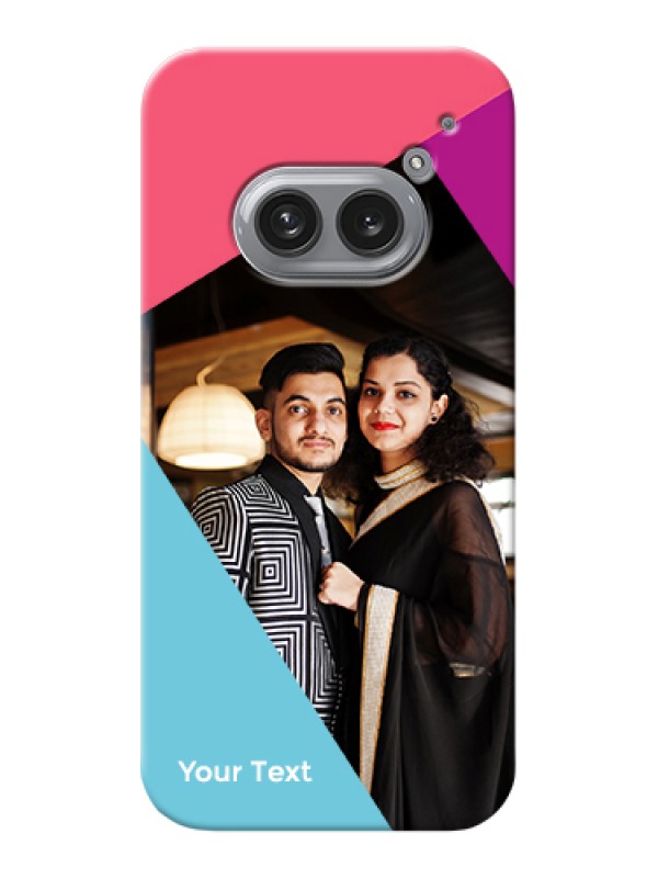 Custom Nothing Phone 2A 5G Custom Hard Phone Case - Stacked Triple Colour Design