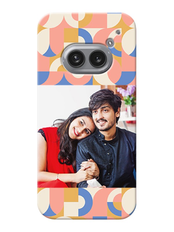 Custom Nothing Phone 2A 5G Custom Hard Phone Case - Semi - Circle Maze Pattern Design