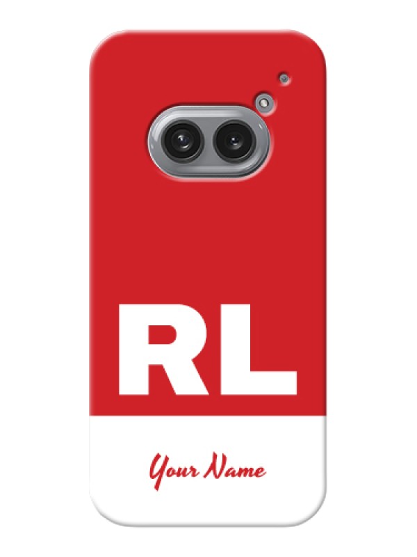 Custom Nothing Phone 2A 5G Custom Hard Phone Case - Dual Tone Custom Text Design