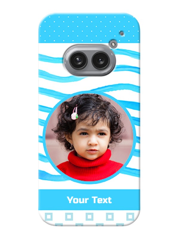 Custom Nothing Phone 2A Plus Custom Hard Phone Case - Simple Blue Case Design