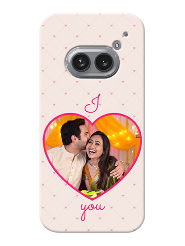 Custom Nothing Phone 2A Plus Custom Hard Phone Case - Heart Shape Design