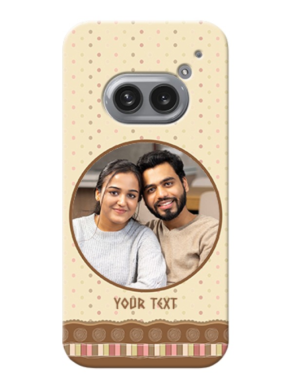 Custom Nothing Phone 2A Plus Custom Hard Phone Case - Brown Dotted Mobile Case Design