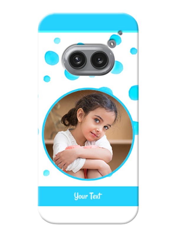 Custom Nothing Phone 2A Plus Custom Hard Phone Case - Blue Bubbles Pattern Design
