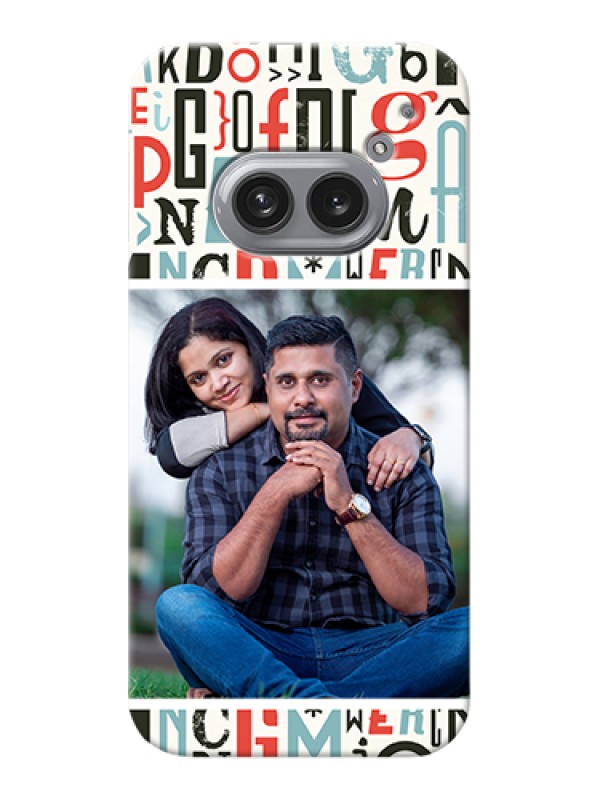 Custom Nothing Phone 2A Plus Custom Hard Phone Case - Alphabet Design