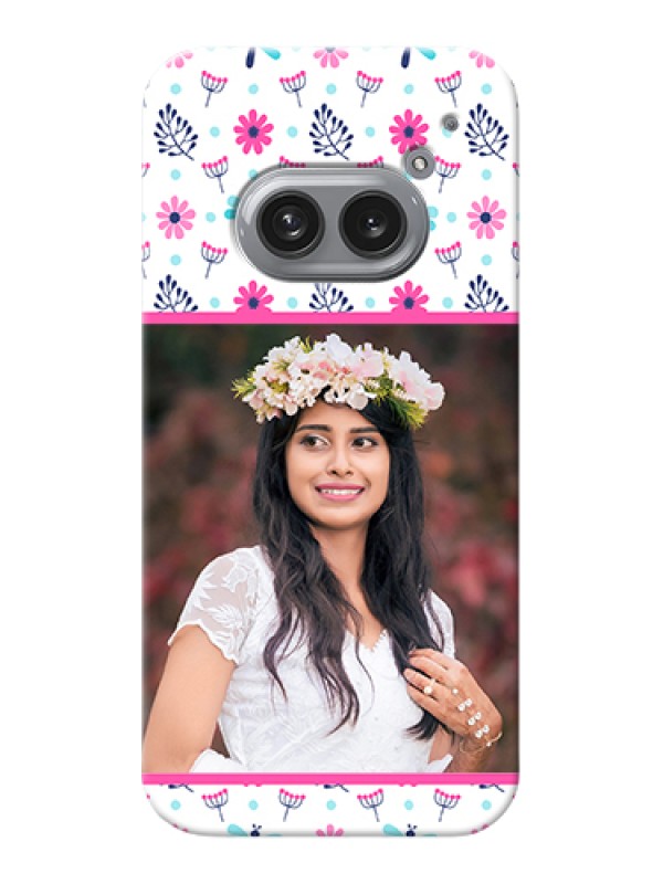 Custom Nothing Phone 2A Plus Custom Hard Phone Case - Colorful Flower Design