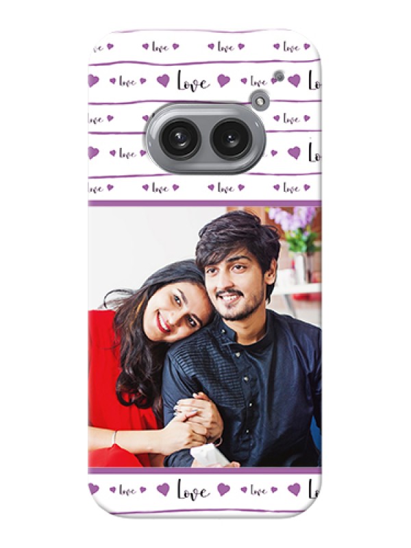 Custom Nothing Phone 2A Plus Custom Hard Phone Case - Couples Heart Design