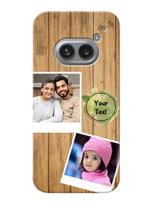 Custom Nothing Phone 2A Plus Custom Hard Phone Case - Wooden Texture Design