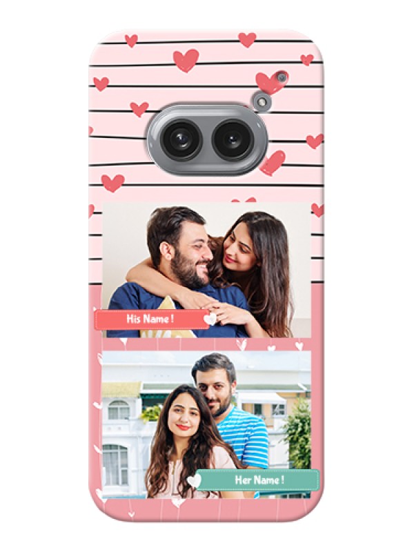 Custom Nothing Phone 2A Plus Custom Hard Phone Case - Photo With Heart Design