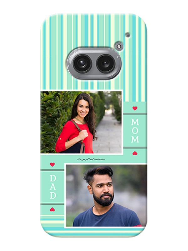 Custom Nothing Phone 2A Plus Custom Hard Phone Case - Mom & Dad Pic Design