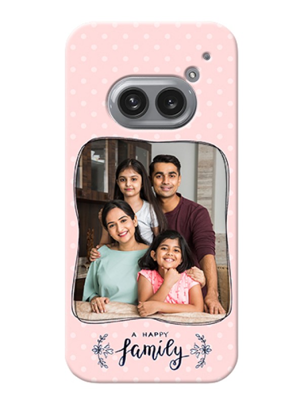 Custom Nothing Phone 2A Plus Custom Hard Phone Case - Family With Dots Design