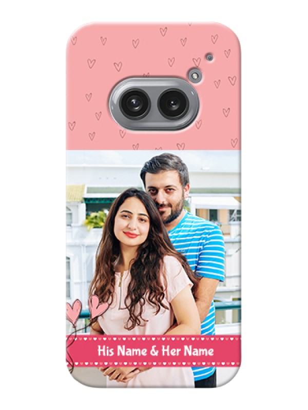 Custom Nothing Phone 2A Plus Custom Hard Phone Case - Love Design Peach Color