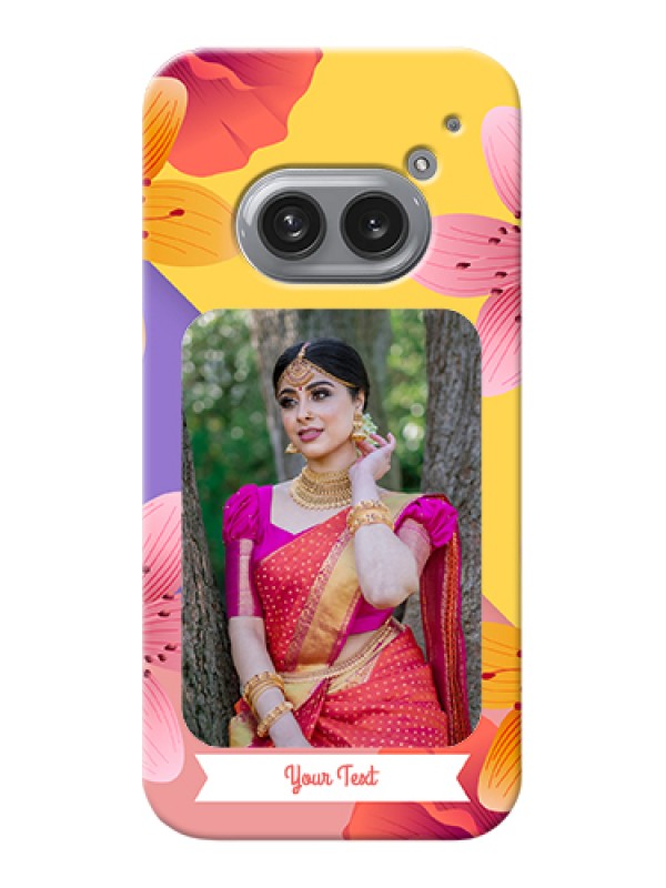 Custom Nothing Phone 2A Plus Custom Hard Phone Case - 3 Image With Vintage Floral Design