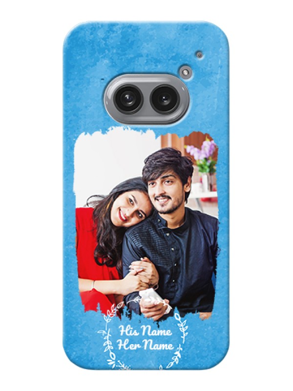 Custom Nothing Phone 2A Plus Custom Hard Phone Case - Blue Color Vintage Design