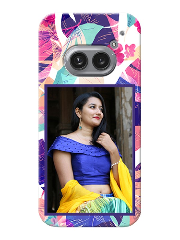 Custom Nothing Phone 2A Plus Custom Hard Phone Case - Abstract Floral Design