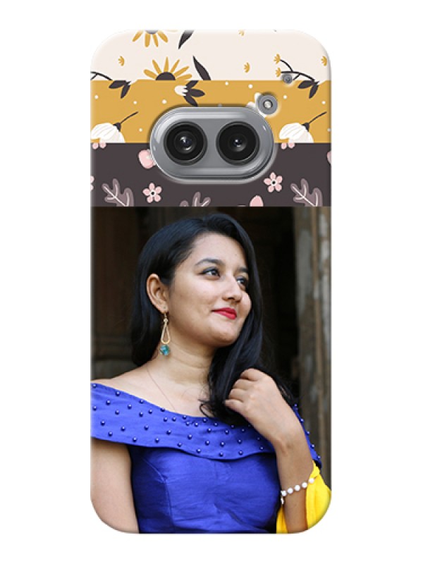 Custom Nothing Phone 2A Plus Custom Hard Phone Case - Stylish Floral Design