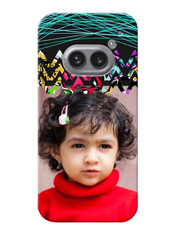 Custom Nothing Phone 2A Plus Custom Hard Phone Case - Neon Abstract Design