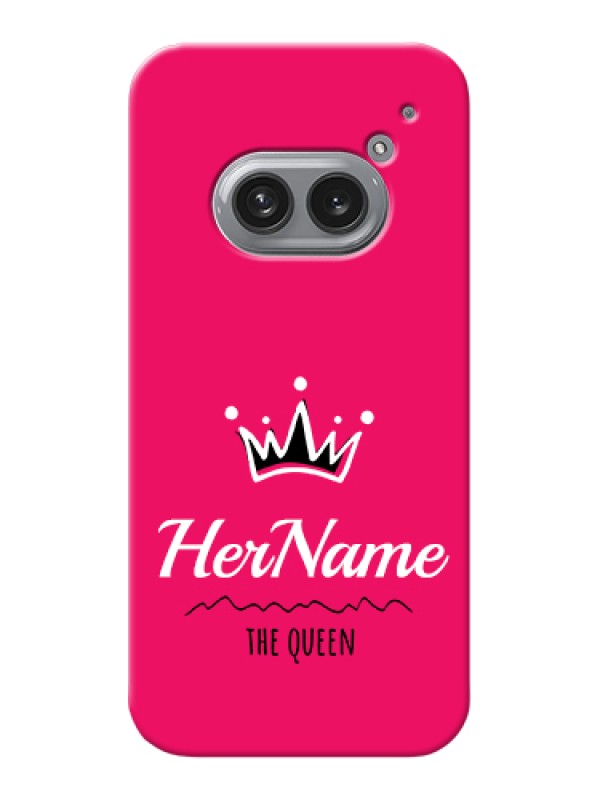 Custom Nothing Phone 2A Plus Custom Hard Phone Case - Queen With Name Design