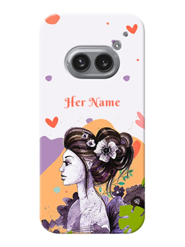 Custom Nothing Phone 2A Plus Custom Hard Phone Case - Woman And Nature Design